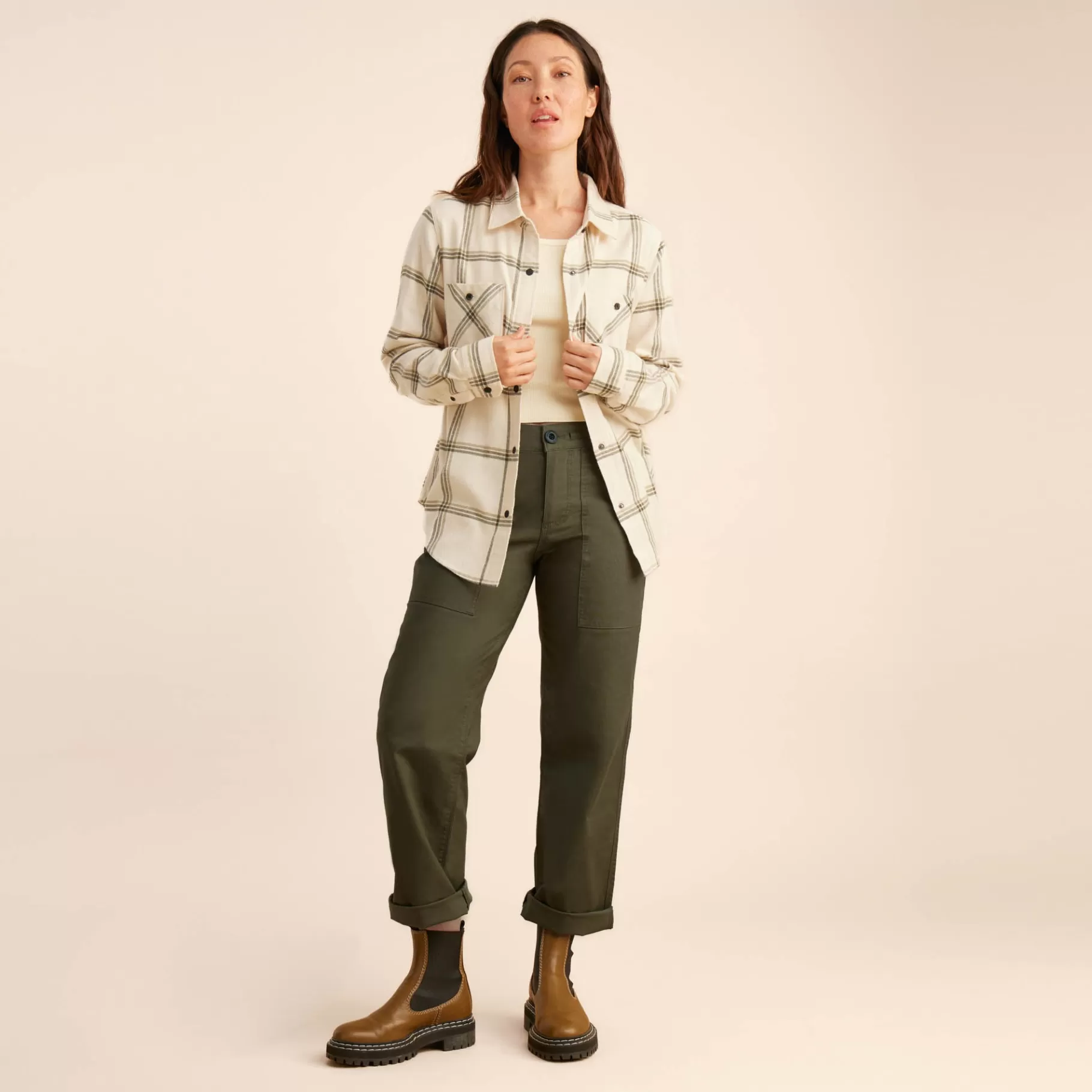 Women Roark Everyday Essentials-Alpine Long Sleeve Flannel