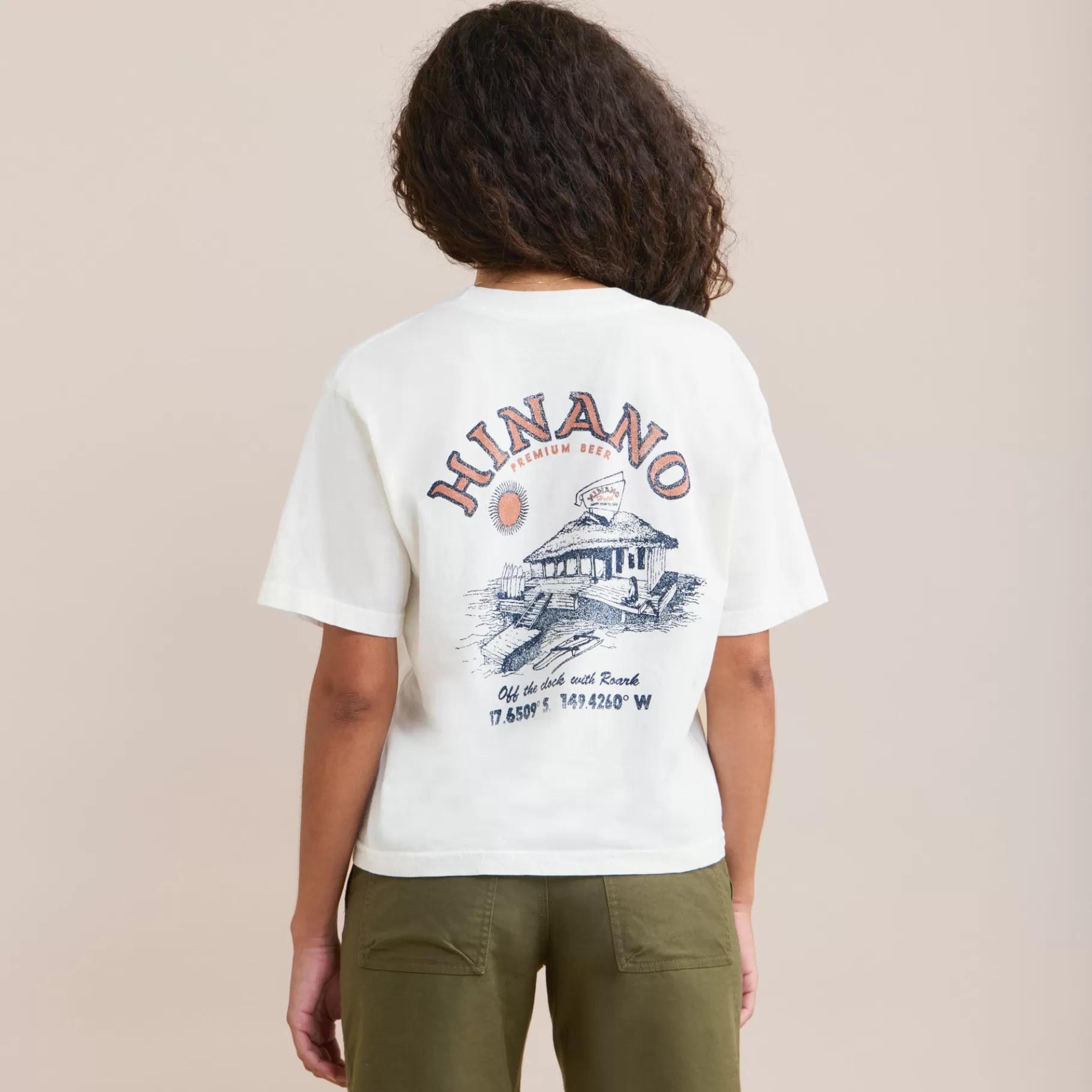 Women Roark Vacation Wardrobe | Sale-Hinano Happy Hour Boxy Crop Premium Tee