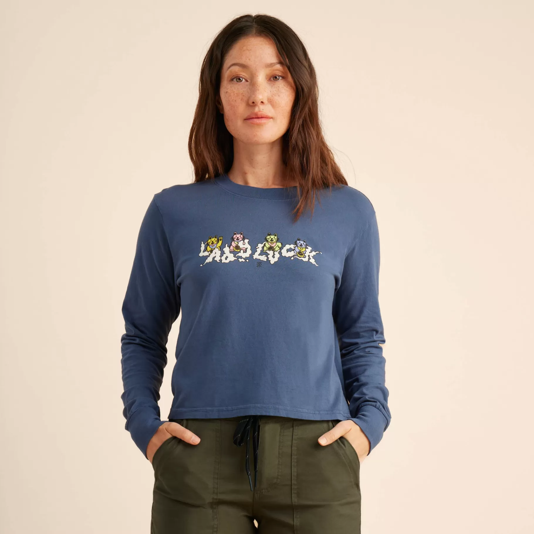 Women Roark Sale-Lady Luck Long Sleeve Premium Tee