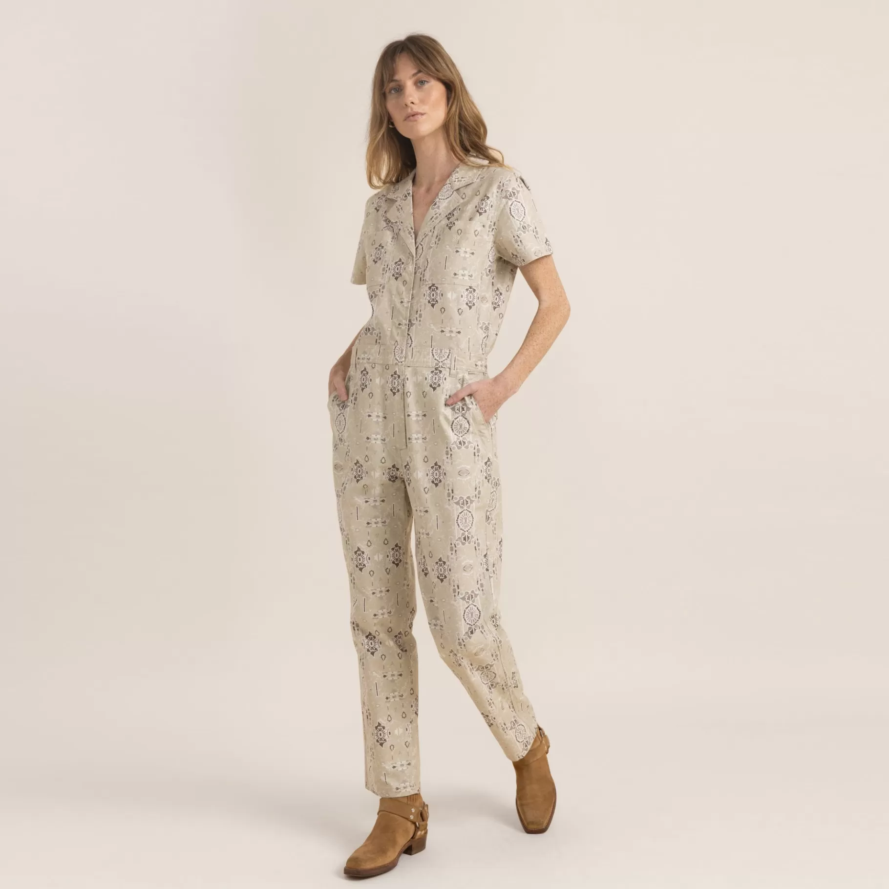 Women Roark New Arrivals | Tops-Layover Short Sleeve Jumpsuit