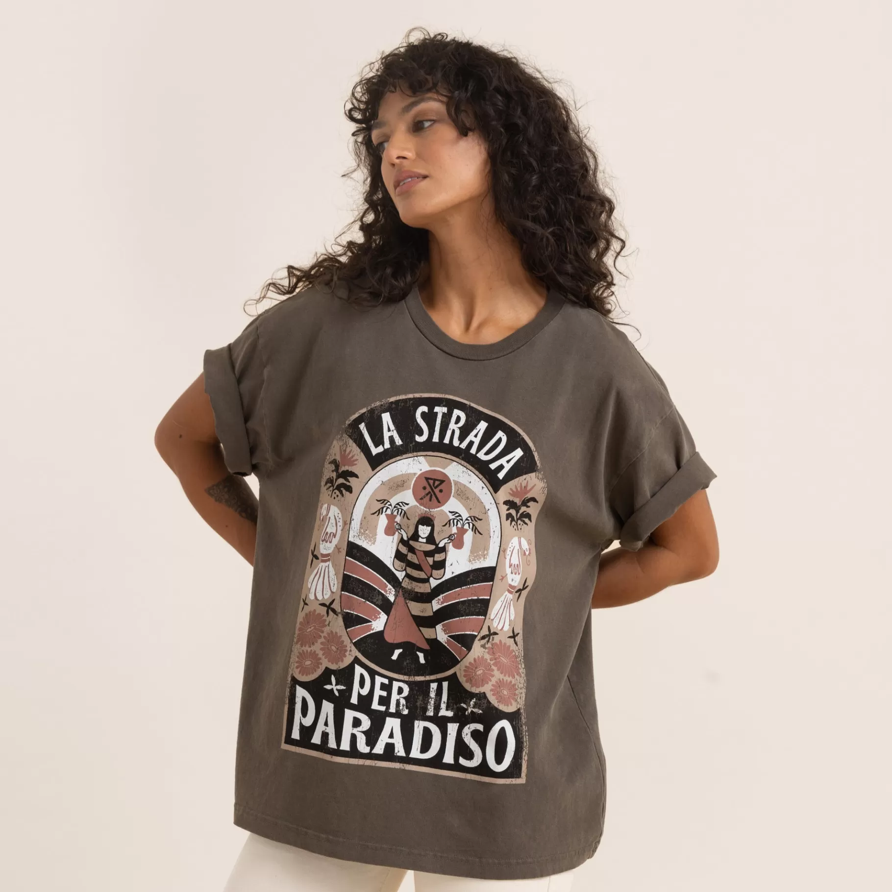 Women Roark New Arrivals | Vacation Wardrobe-Road To Paradise Oversized Premium Tee